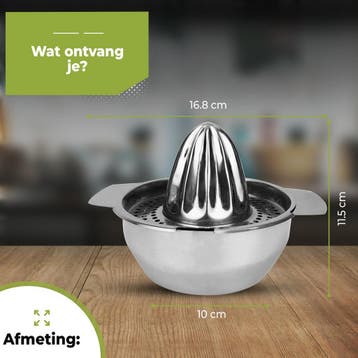 HI NATURE™ Robuuste Kwaliteit Citroenpers | Limoenpers met, Ophalen of Verzenden, Zo goed als nieuw