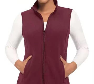 Fleece Bodywarmer Dames Mouwloos Warm Rits 4 Zakken, Verzenden, Nieuw