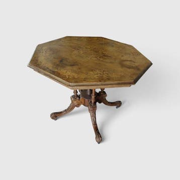 Tafel - Walnoot - Octogonaal Vittoriano, Antiek en Kunst