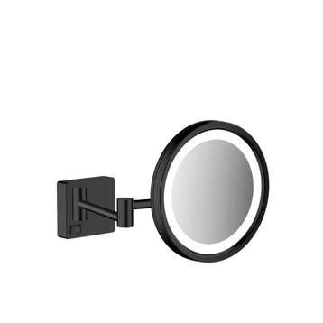 Scheerspiegel AddStoris HansGrohe Met LED Licht Mat Zwart, Ophalen of Verzenden, Nieuw