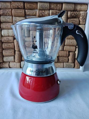 Caffettiera Bialetti Moka Crystal in Alluminio e Vetro -