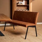 Eetkamerbank Tivoli Bull | 155 cm | Cognac, Ophalen of Verzenden, Nieuw