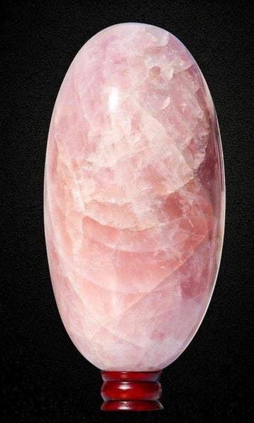 Massieve rozenkwarts Lingam - 12,23 kg - 32 cm - Meesterwerk