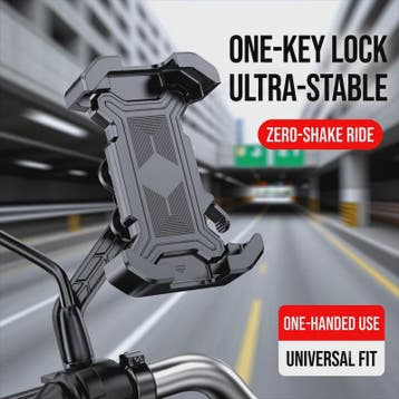 Schokvrije Telefoonhouder voor Fiets, Motor & Scooter - 360°, Verzenden, Nieuw
