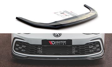 Voorspoiler V.4 Volkswagen Golf 8 GTI / R-Line Maxton Glans, Ophalen of Verzenden, Nieuw