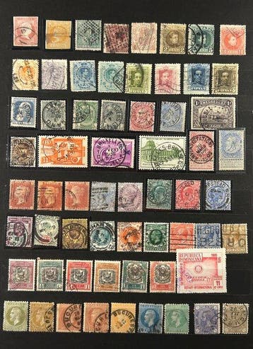 Wereld 1854/1955 - Wereldwijde postzegelverzameling 390+, Gestempeld