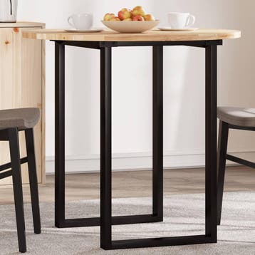 vidaXL Tafelblad rond Ø 80x2 cm massief acaciahout, Verzenden, Nieuw