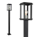 Buitenlamp Capital S sokkellamp zwart Tuinverlichting, Verzenden, Nieuw