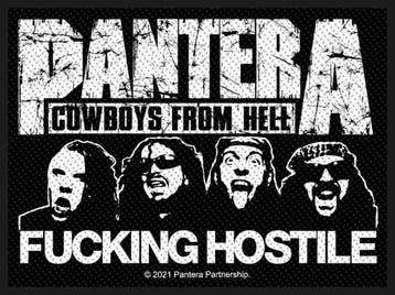 Pantera - Fucking Hostile - Patch officiële merchandise, Ophalen of Verzenden, Nieuw, Kleding
