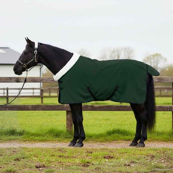 vidaXL Paardendeken Volledig Donkergroen 75 cm Polar fleece, Verzenden, Nieuw