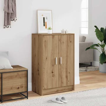 vidaXL Schoenenkast 60x35x92 cm bewerkt hout artisanaal, Verzenden, Nieuw
