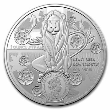 Australian Coat of Arms (RAM) 1 oz 2022 (50.000 oplage), Verzenden, Losse munt, Zilver