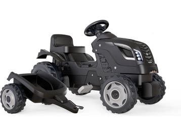 Smoby Farmer XL - Tractor - Afneembare aanhanger - Zwart, Verzenden, Nieuw