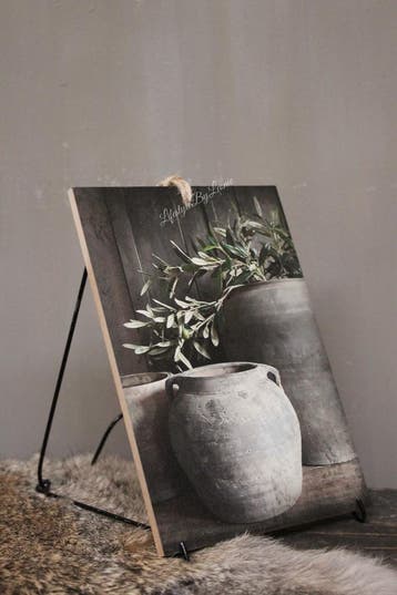 Metalen kaart / decobord houder 20cm, Ophalen of Verzenden, Nieuw