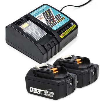 Startset: 2x Makita BL1860B / 18V LXT, 123accu huismerk, Verzenden, Nieuw
