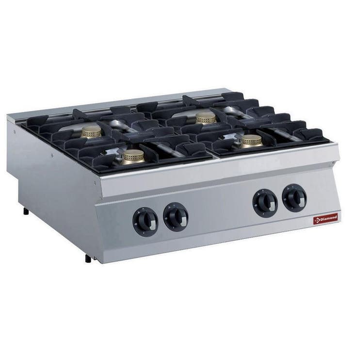 Diamond gasfornuis met 4 vuren, 4x 5,5 kW -TOP-, Zakelijke goederen, Horeca | Keukenapparatuur, Verzenden
