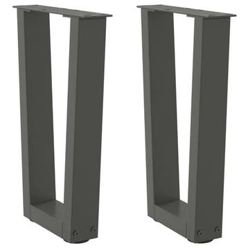vidaXL Salontafelpoten 2 st V-vormig 38x(42-43,3) cm staal, Verzenden, Nieuw