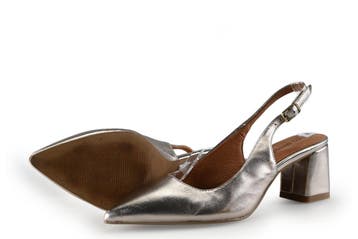 No Stress Slingbacks in maat 37 Zilver, Kleding | Dames, Schoenen, Overige kleuren, Verzenden, Zo goed als nieuw, No Stress