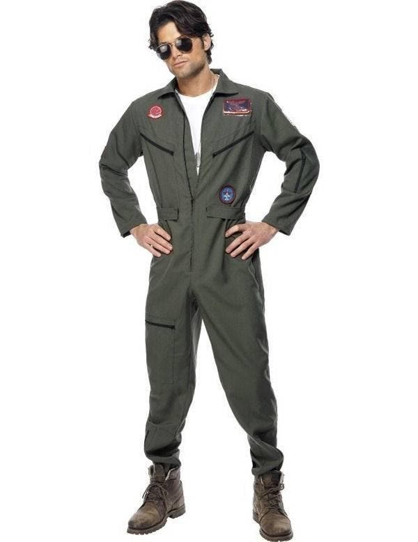 Top Gun Jumpsuit kostuum, Kleding | Heren, Carnavalskleding en Feestkleding, Nieuw, Ophalen of Verzenden