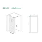 Aanbieding: Slim Glasplaat Wiesbaden 1400x2000 8mm Nano, Ophalen of Verzenden, Nieuw