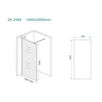 Aanbieding: Slim Glasplaat Wiesbaden 1400x2000 8mm Nano, Ophalen of Verzenden, Nieuw