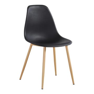 Stoel Luana - Zwart / Houtlook - G-Line, Verzenden, Nieuw in verpakking