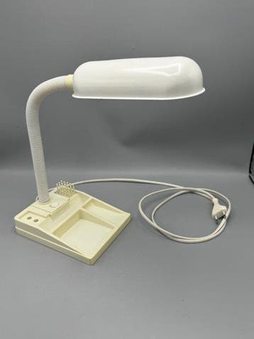 Elite - Vintage bureaulamp met geïntegreerde organizer –