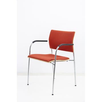 Thonet  S361 design 4-poot Stoel Volledig Gestoffeerd, Vergader- of Presentatieruimte, Ophalen of Verzenden, Gebruikt, Stoel