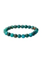 armband – blauwe apatiet armband – kralen 8 mm, Overige materialen, Nieuw, Met bedels of kralen, Verzenden