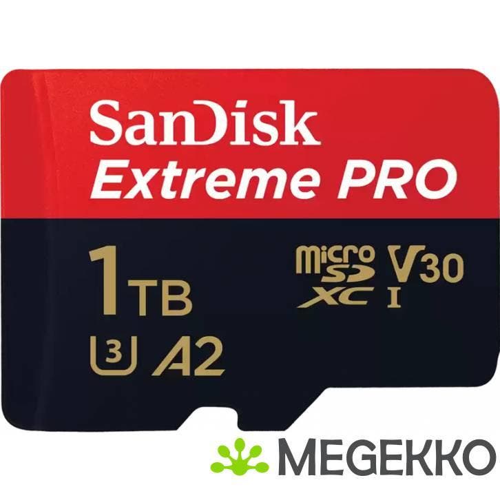 SanDisk Extreme PRO 1TB MicroSDXC Geheugenkaart, Computers en Software, RAM geheugen, Nieuw, Verzenden