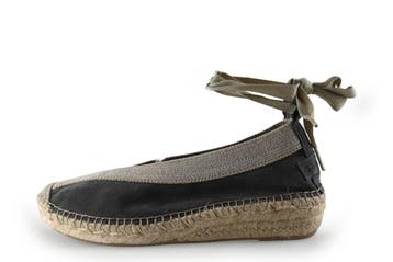 Shabbies Amsterdam Espadrilles in maat 39 Grijs, Shabbies Amsterdam, Verzenden, Zo goed als nieuw, Grijs
