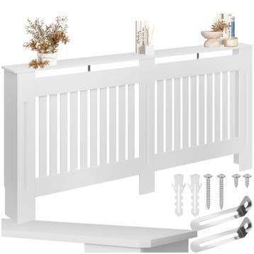 Radiatorombouw Vila, in lamellenontwerp, met plank, Verzenden, Nieuw