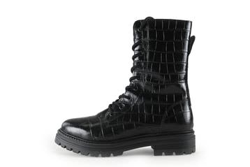 Manfield Veterboots in maat 39 Zwart, Verzenden, Zwart, Overige typen, Zo goed als nieuw