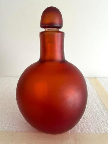 venini - Paolo Venini - Fles - incisi - Muranoglas -