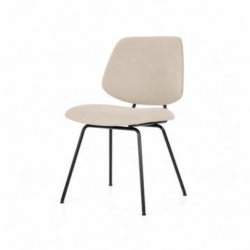 Eetkamerstoel Lynn - Beige Fletcher - 95569 - eetkamersto..., Nieuw, Stof
