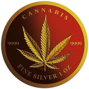 Tsjaad. 5000 Francs 2024 1 oz Chad Cannabis Royal Red 24k
