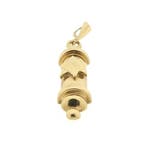 Vintage gouden Mezoeza hanger (Hanger of bedel), Ophalen of Verzenden, Gebruikt, Goud, Overige merken