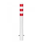 Rampaal Verzinkt Ø108 Wit/Rood Inbetonneren, Verzenden