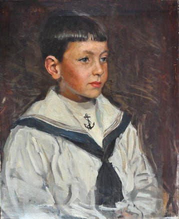 Harrington Mann (1864-1937) - Portrait de garçon, Antiek en Kunst
