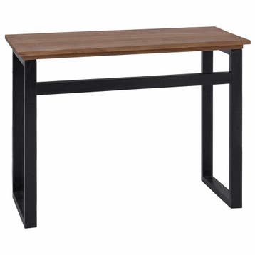 vidaXL Bureau Naturel Massief Teakhout 100 x 45 x 75cm, Verzenden, Nieuw