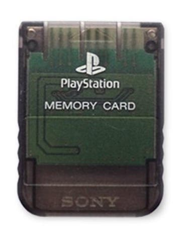 Sony PS1 1MB Memory Card Crystal Black (PS1 Accessoires), Spelcomputers en Games, Ophalen of Verzenden, Zo goed als nieuw
