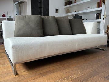 B&B Italia - Antonio Citterio - Solo - Sofa - Chroom, Linnen