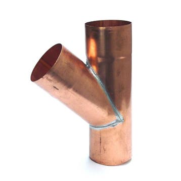 Koperen T-stuk 100mm 45gr 0.80mm, Ophalen of Verzenden, Nieuw