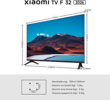 Xiaomi TV F 32, 32 HD Smart TV Fire OS7, Apple AirPlay, Verzenden, Nieuw