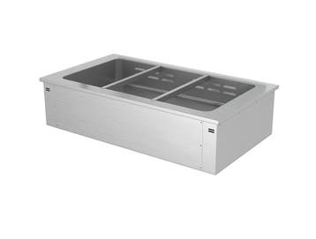GGM Gastro | Inbouw bain-marie (drop-in) - 1000mm - 2,19 kW, Verzenden, Nieuw in verpakking, RVS Meubilair
