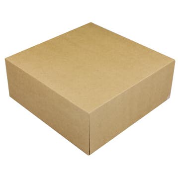 Taartdoos 25x25x10cm. Kraft 3st, Verzenden, Nieuw