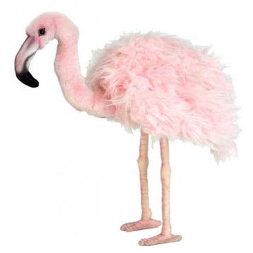 Hansa flamingo knuffel - pluche vogel - 38 cm, Verzenden, Nieuw