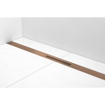 Douchegoot Easy Drain R-Line Clean Brushed Red Gold (Alle, Doe-het-zelf en Verbouw, Ophalen of Verzenden, Nieuw, Douche