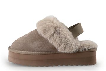 Colors of California Pantoffels in maat 40 Beige, Verzenden, Beige, Zo goed als nieuw, Pantoffels of Sloffen