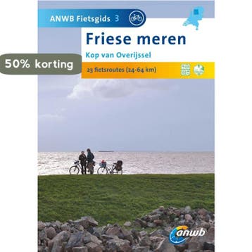 Friese meren: kop van Overijssel / ANWB fietsgids / 3, Verzenden, Zo goed als nieuw
